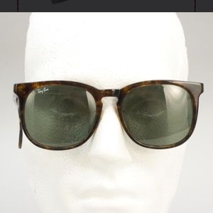 🕶️ Ray-Ban SunGlasses Tortoise Green Lenses Unisex EUC + Original Case